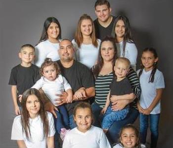 Adam Bello - Crew Chief, in the center with his family.