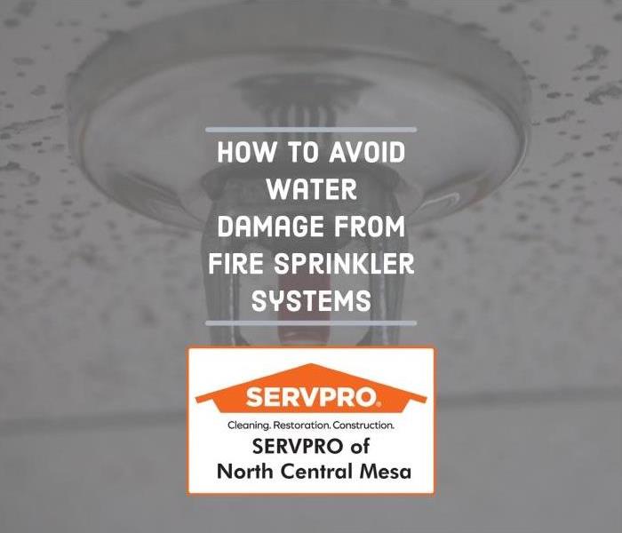 How to Avoid Water Damage from Fire Sprinkler Systems with fire sprinkler in background